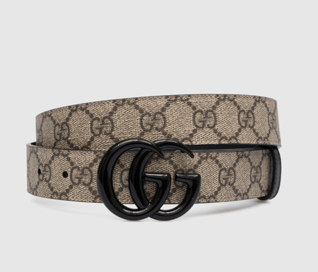Gucci GG Marmont Belt Monogram Black