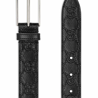 Gucci Signature GG Embossed Leather Belt
