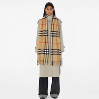 Burberry Wide Check Cashmere Scarf