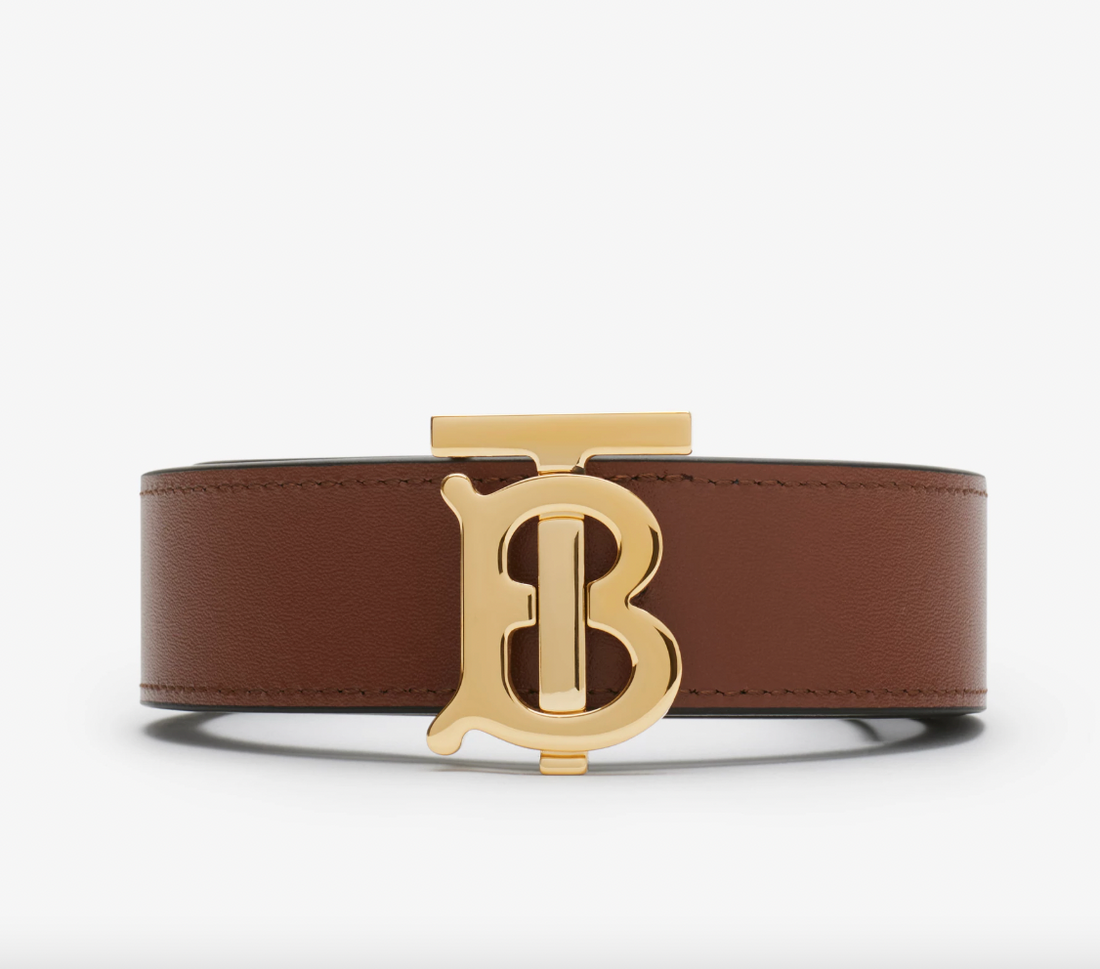 Burberry Leather Reversible TB Belt
