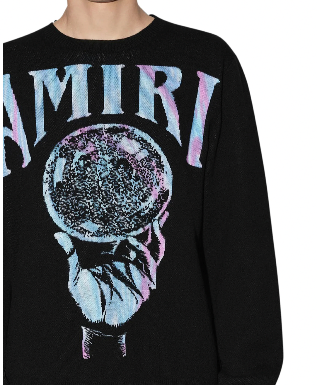 Amiri Crystal Ball Sweater Black