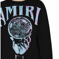 Amiri Crystal Ball Sweater Black