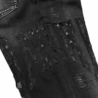 Amiri Distressed Amiri Logo Jean Aged Black