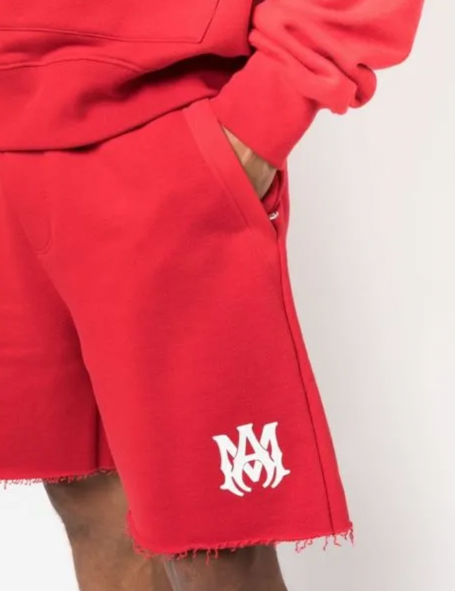 Amiri MA Logo Sweatshorts Red