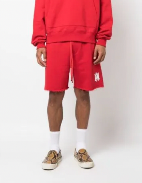 Amiri MA Logo Sweatshorts Red