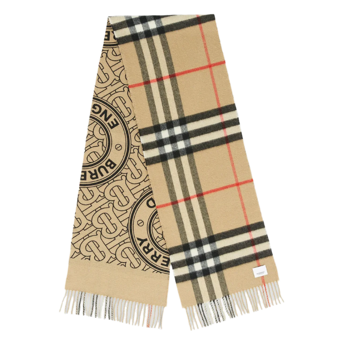 Burberry Reversible Check Cashmere Scarf