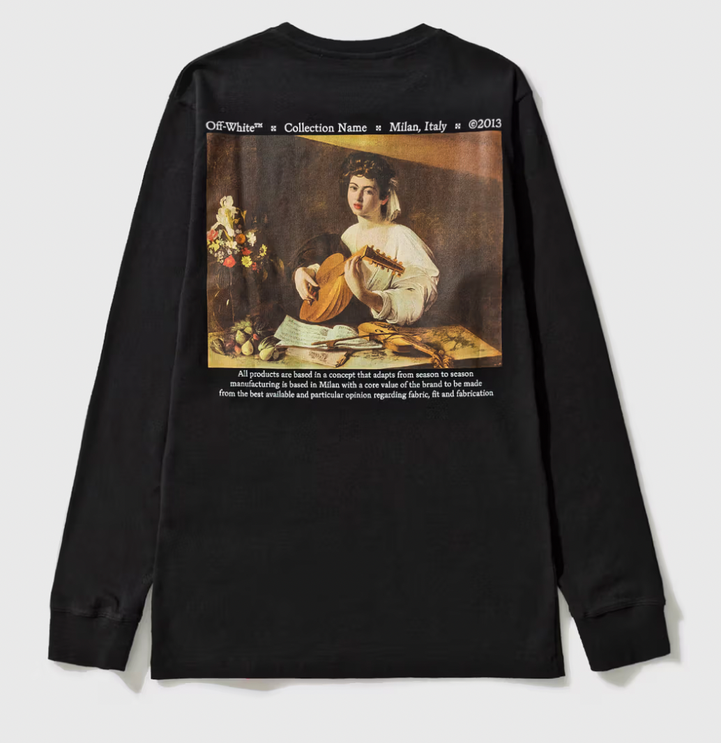 Off-White Caravaggio Lute Long Sleeve T-Shirt