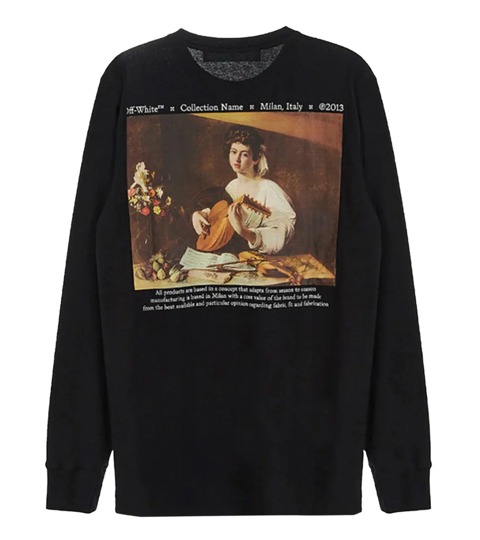 Off-White Caravaggio Lute Longsleeve T-Shirt Black