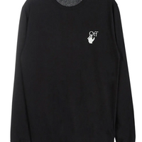 Off-White Caravaggio Lute Longsleeve T-Shirt Black