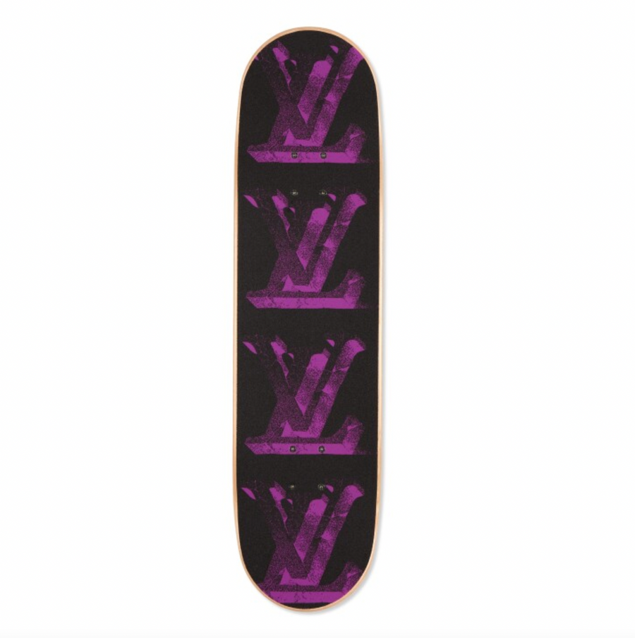 Louis Vuitton Flower Monogram Skateboard