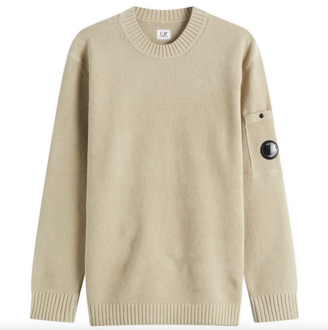 C.P Company Knitted Beige Sweater