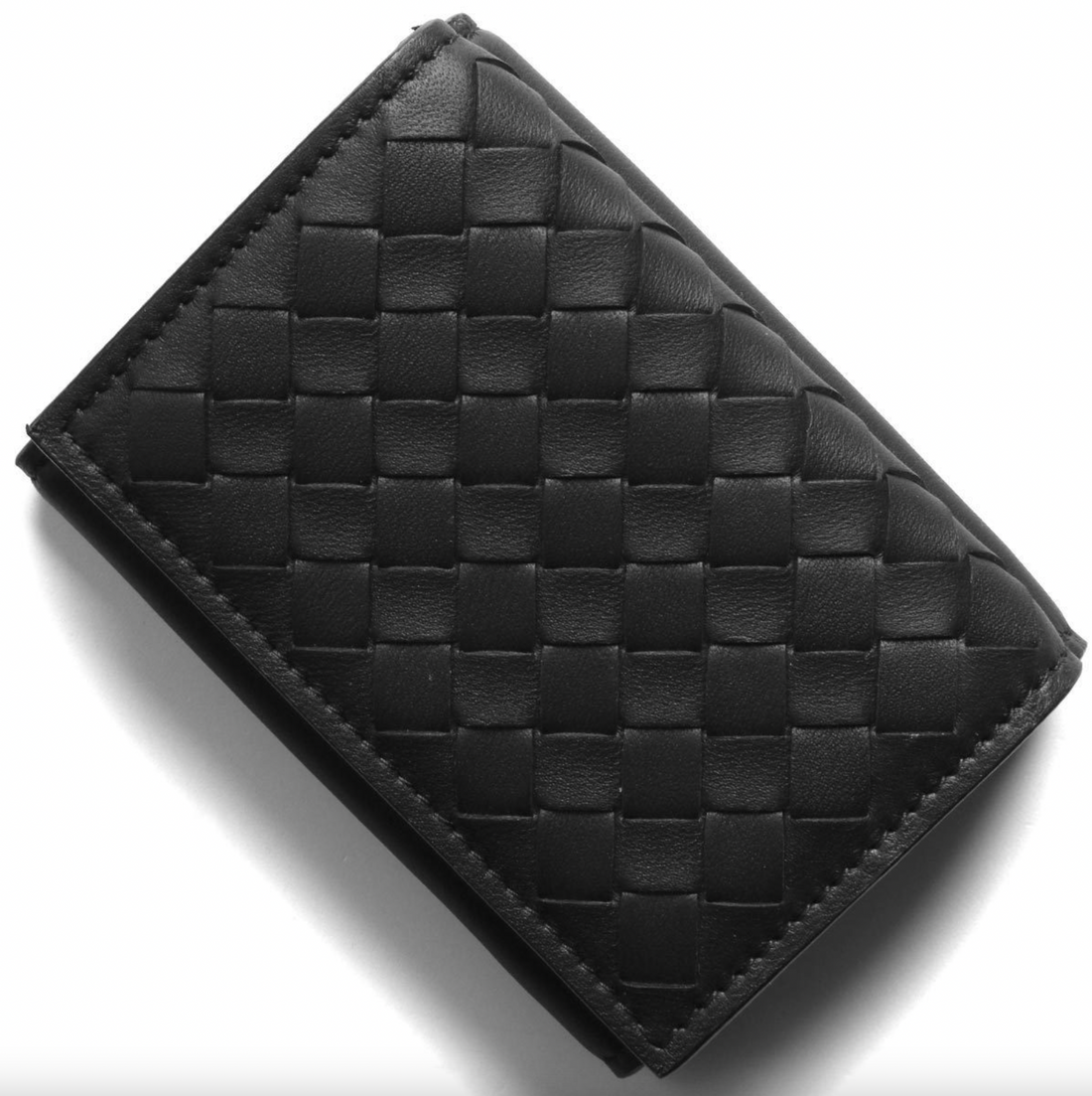 Bottega Veneta Intrecciato Trifold Leather Wallet