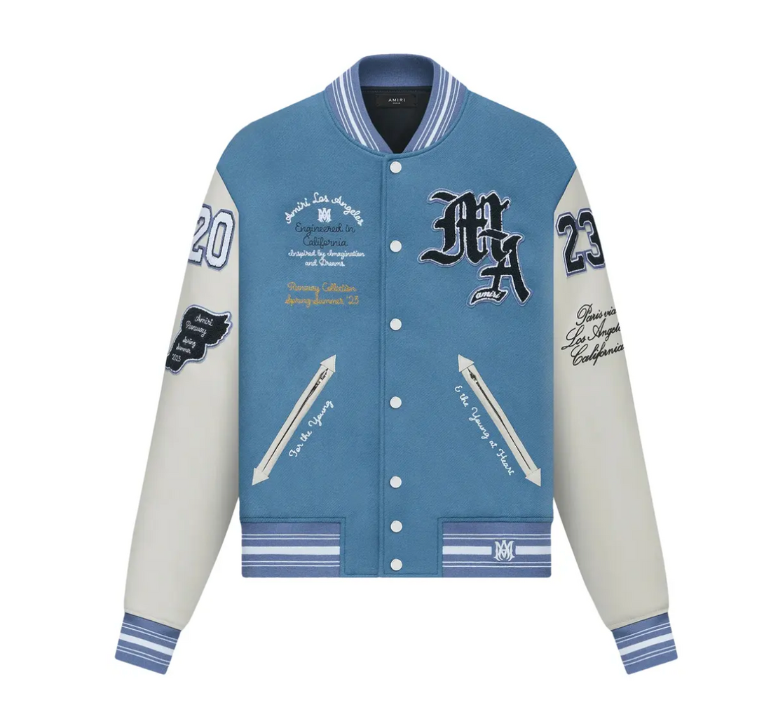 Amiri Oversized Varsity Jacket 'Bluefin'