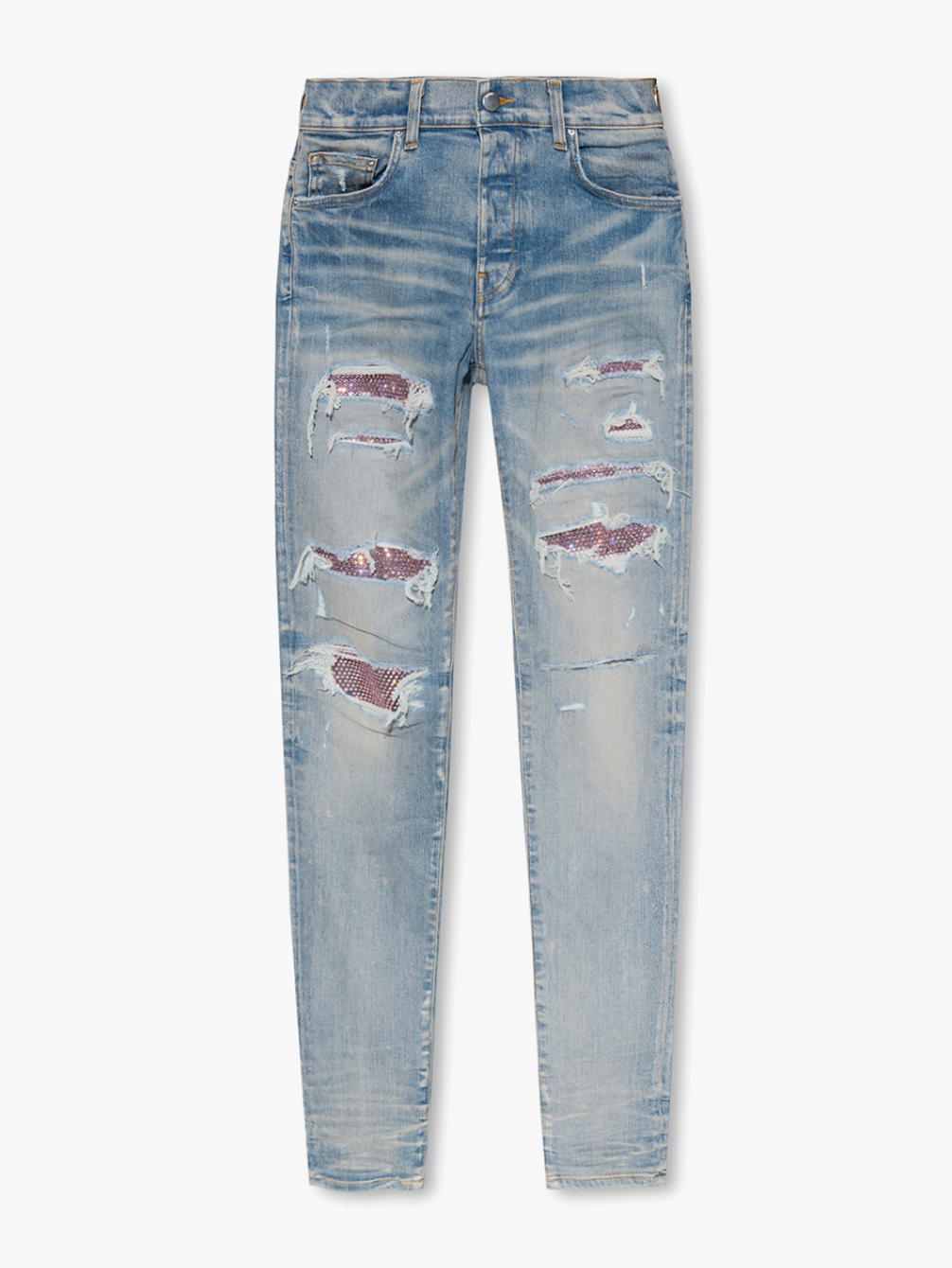Amiri Crystal Thrasher Jeans Clay Indigo