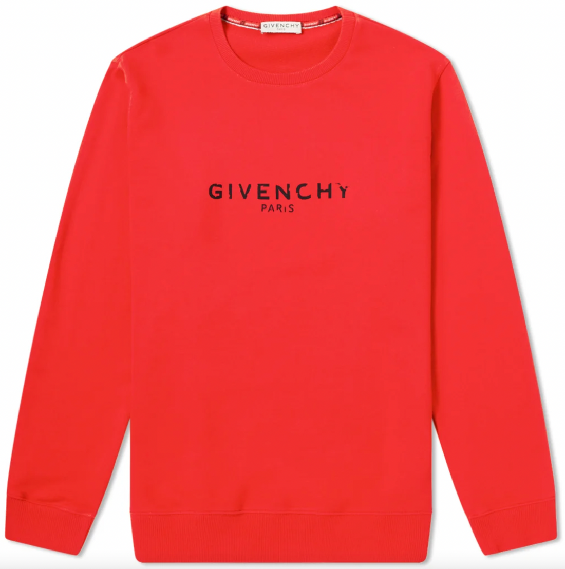 Givenchy Destroyed Logo Sweatshirt Red