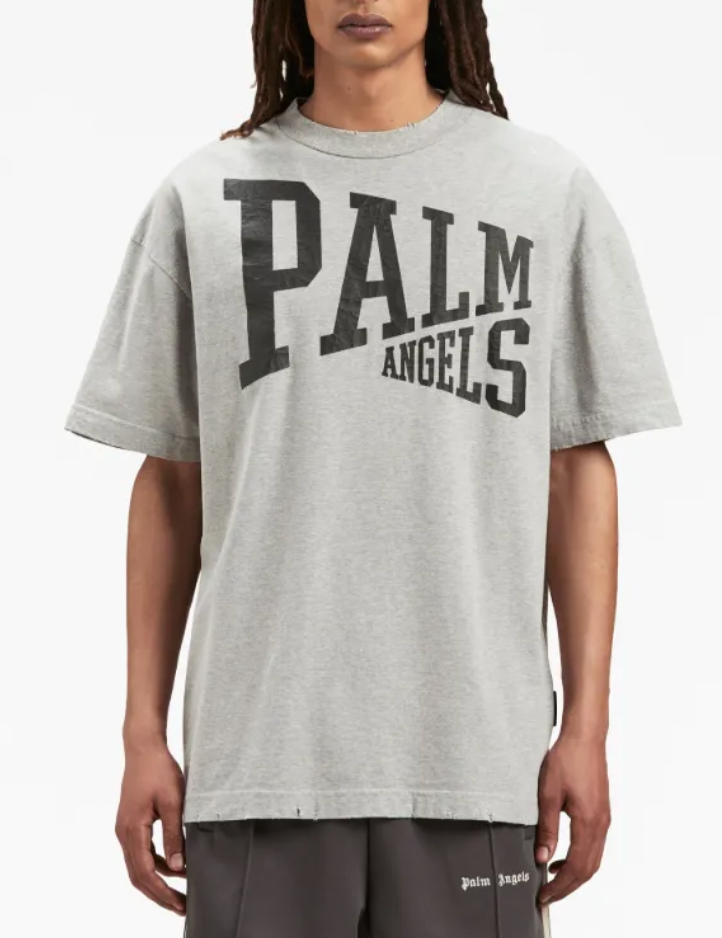 Palm Angels College T-Shirt Grey