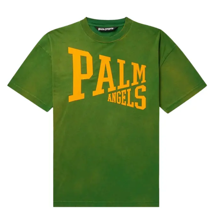 Palm Angels College T-Shirt Green