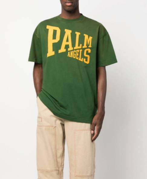 Palm Angels College T-Shirt Green