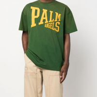 Palm Angels College T-Shirt Green