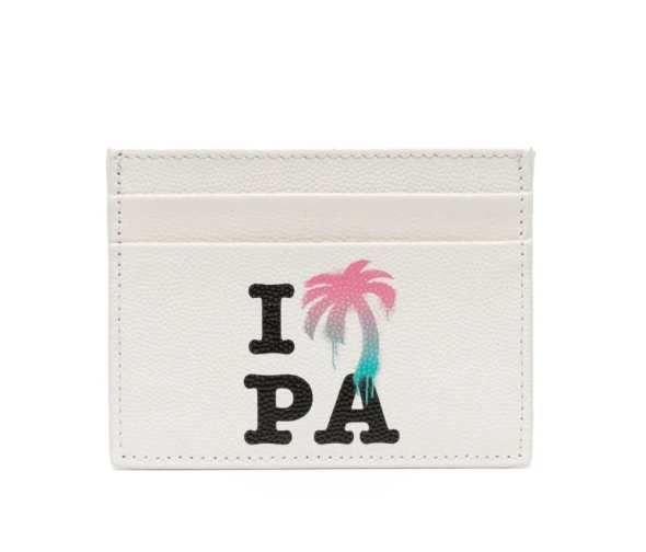 Palm Angels I Love Pa Card Holder Butter
