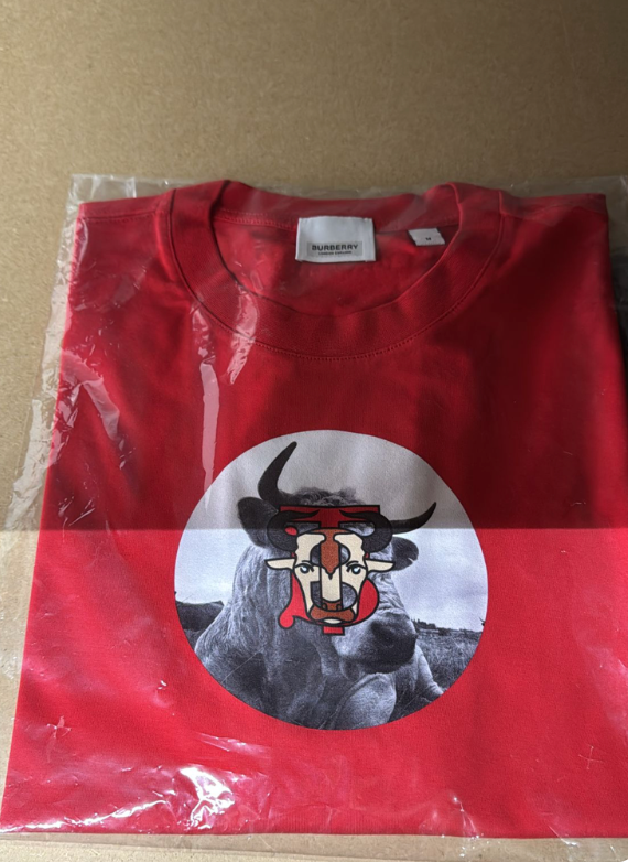 Burberry Bull TB T-Shirt Red