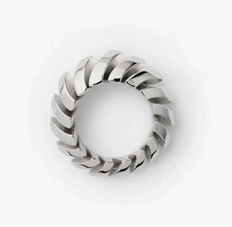 Burberry Silver Thorn Ring