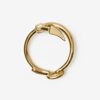 Burberry Hook Pave Ring Gold