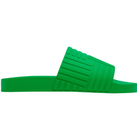 Bottega Veneta Embossed Rubber Slides Green