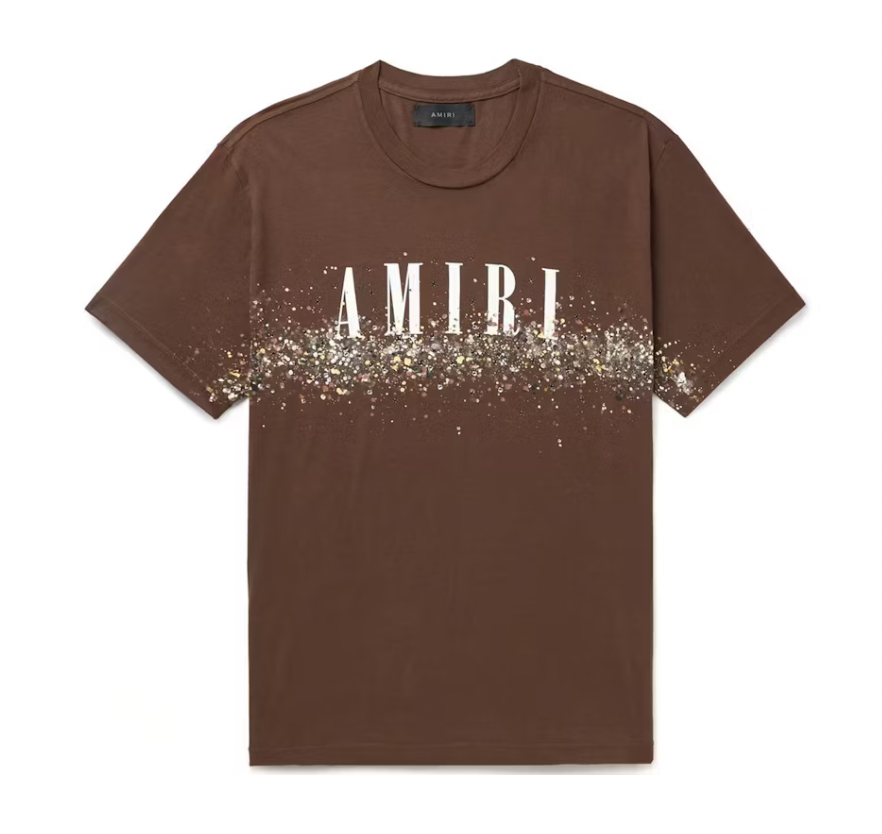Amiri Crystal Core Logo Painter T-Shirt
