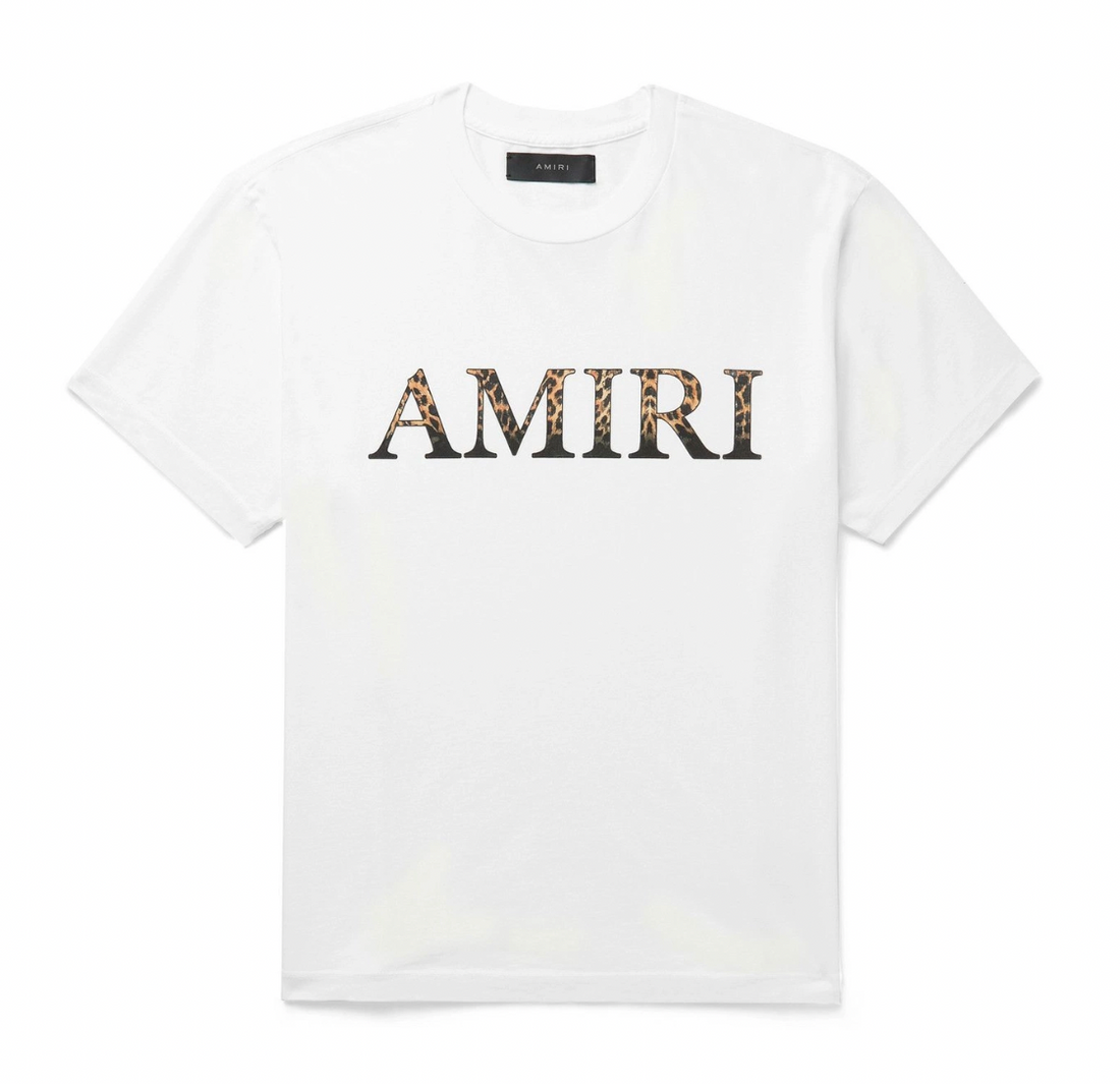 Amiri Leopard Logo Printed T-Shirt