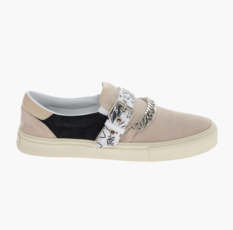Amiri Bandana Chain Slip On Beige