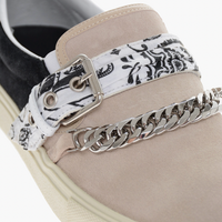 Amiri Bandana Chain Slip On Beige