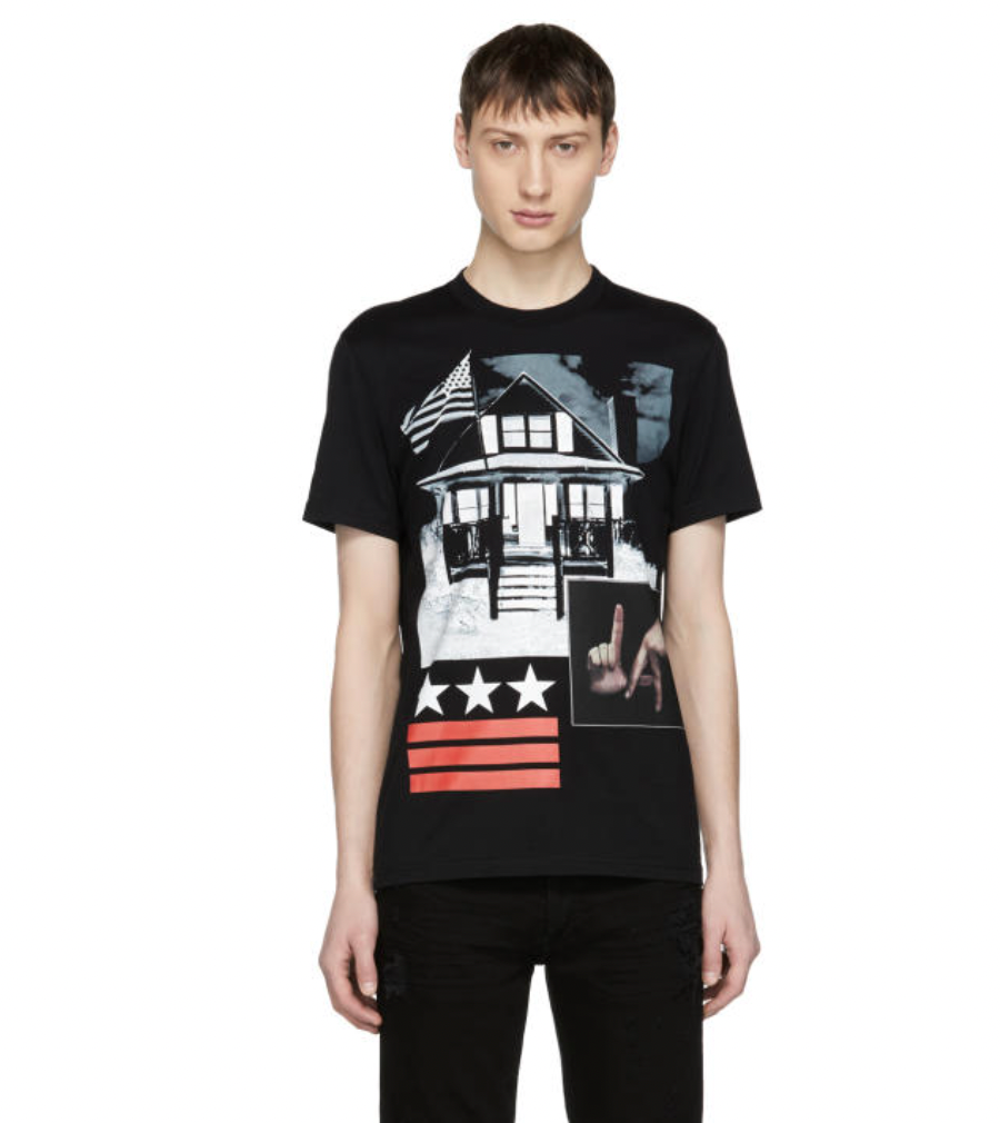 Givenchy Black L.A. House T-Shirt