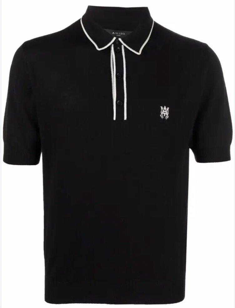 Amiri Knitted Polo Shirt