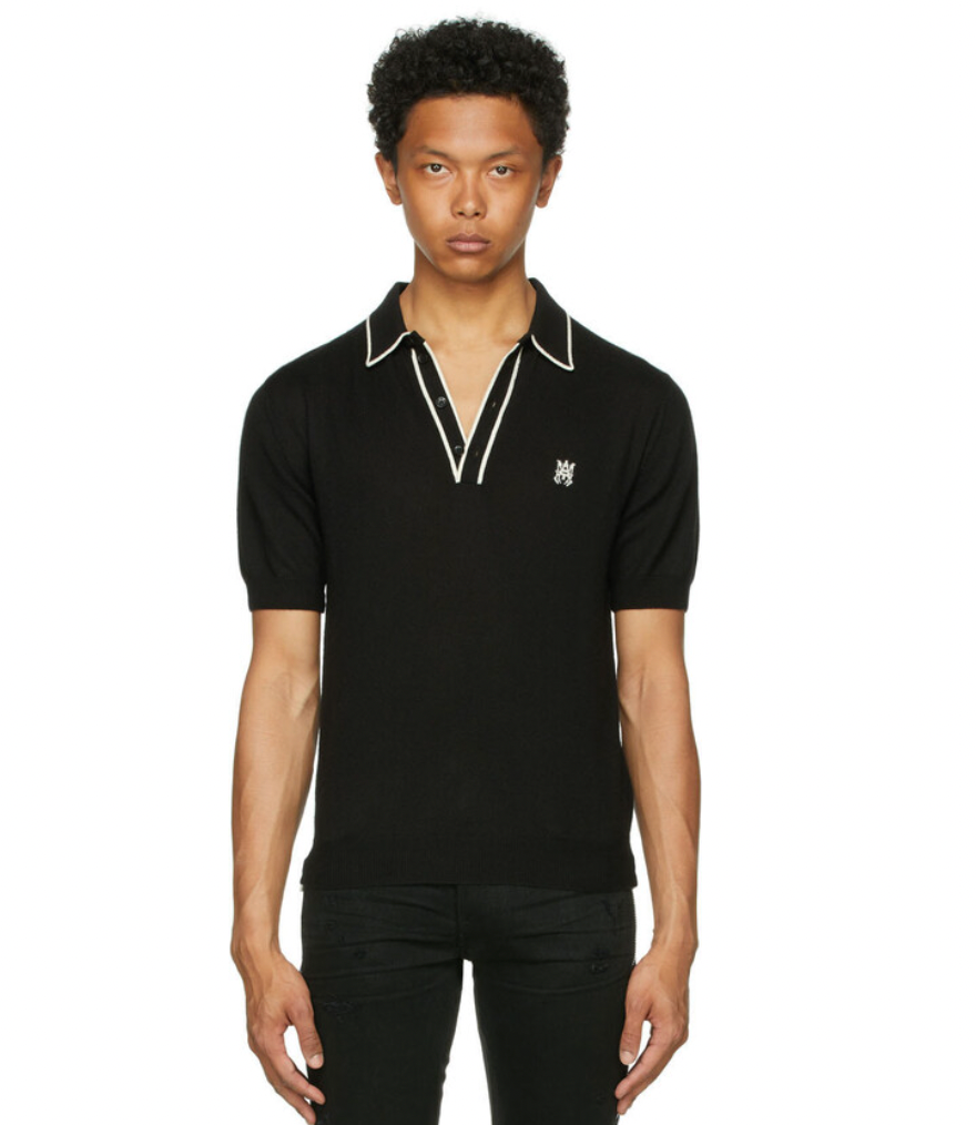 Amiri Knitted Polo Shirt