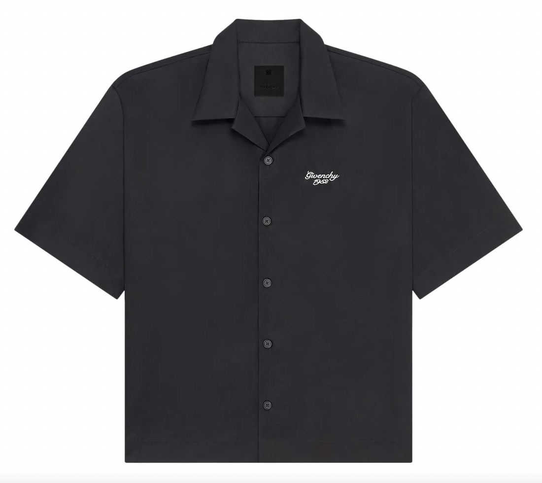Givenchy Logo Embroidery Bowling Shirt