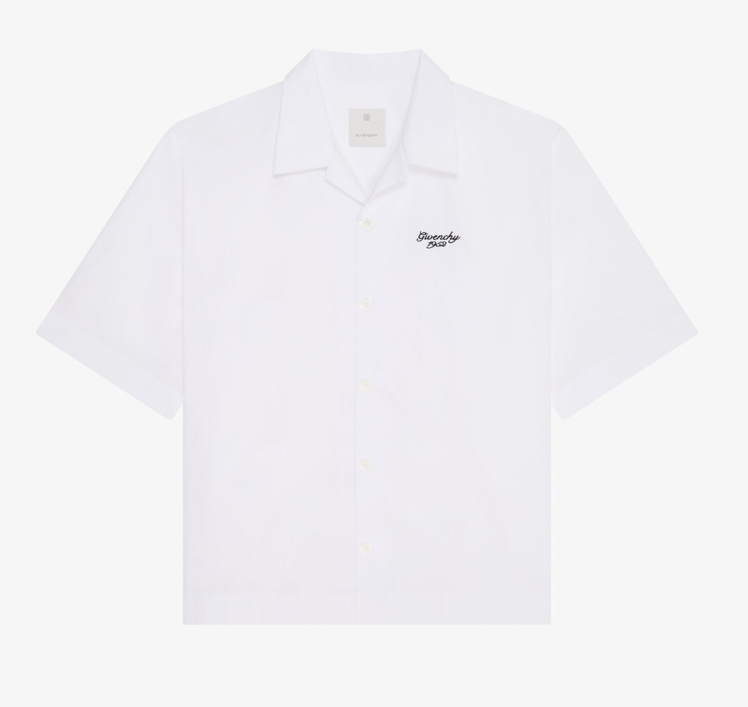 Givenchy Logo Embroidery Bowling Shirt