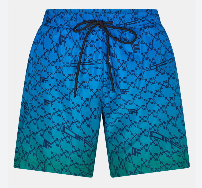 Off-White All Over Logo Shorts