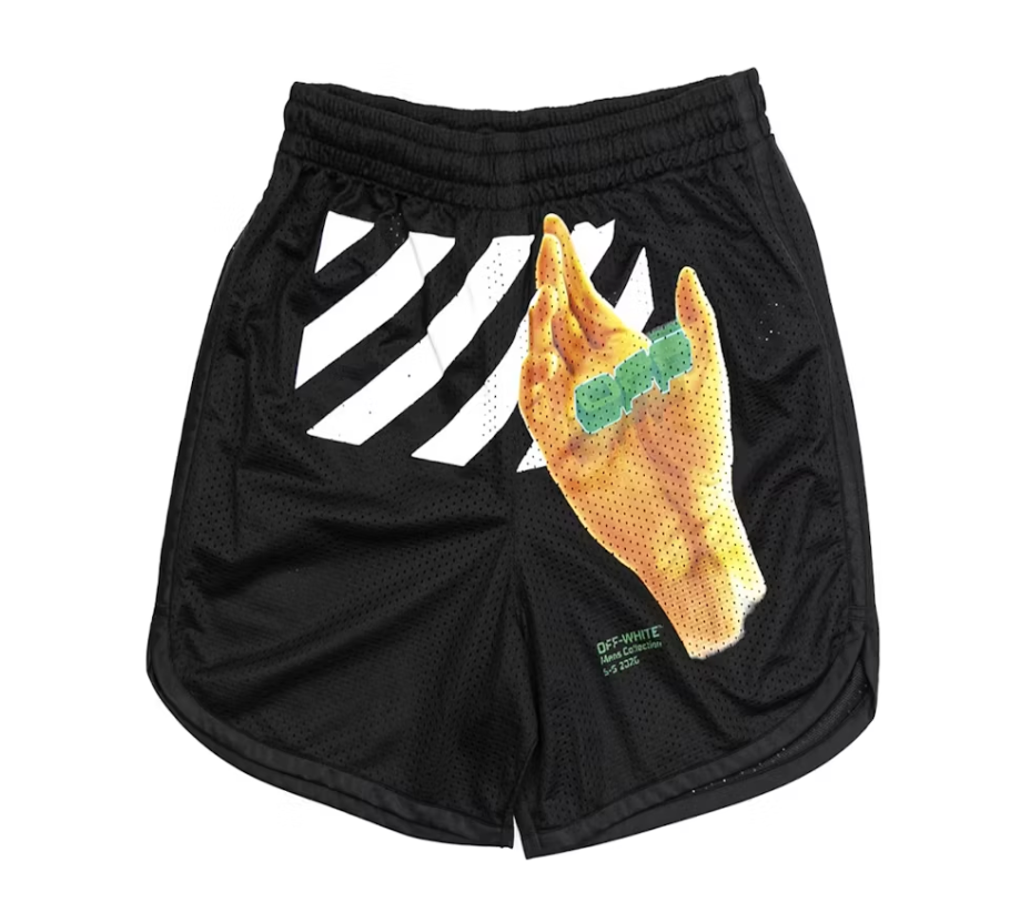 Off-White Hand Diag Mesh Shorts