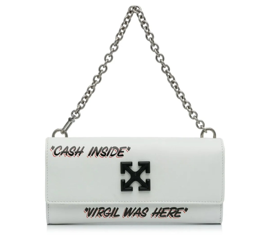 Off-White Jitney Quote Wallet On Chain Bag