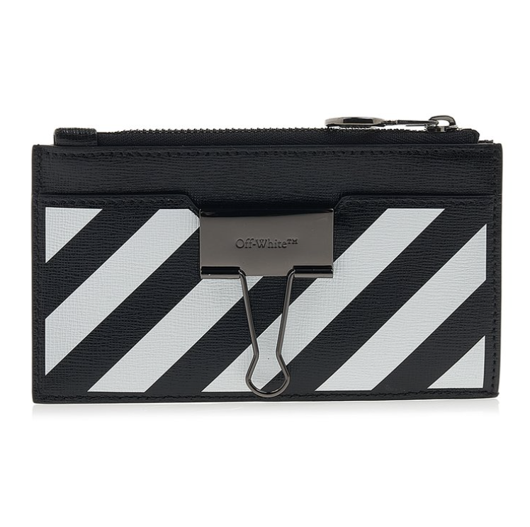 Off-White Binder Zipped Card Case