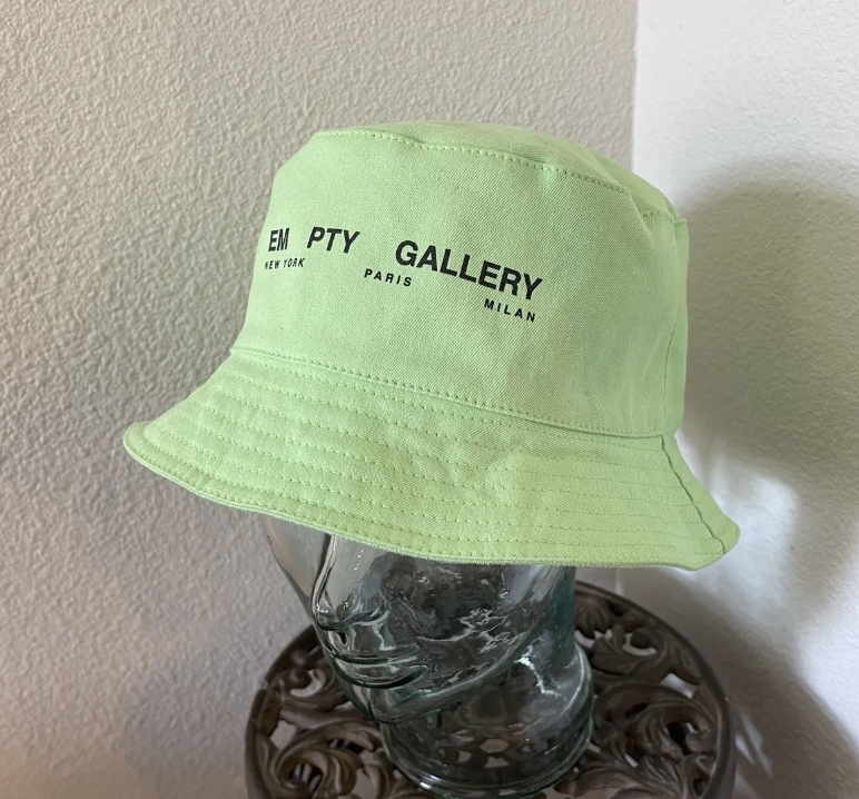 Off-White Virgil Abloh Empty Gallery Neon Green Bucket Hat