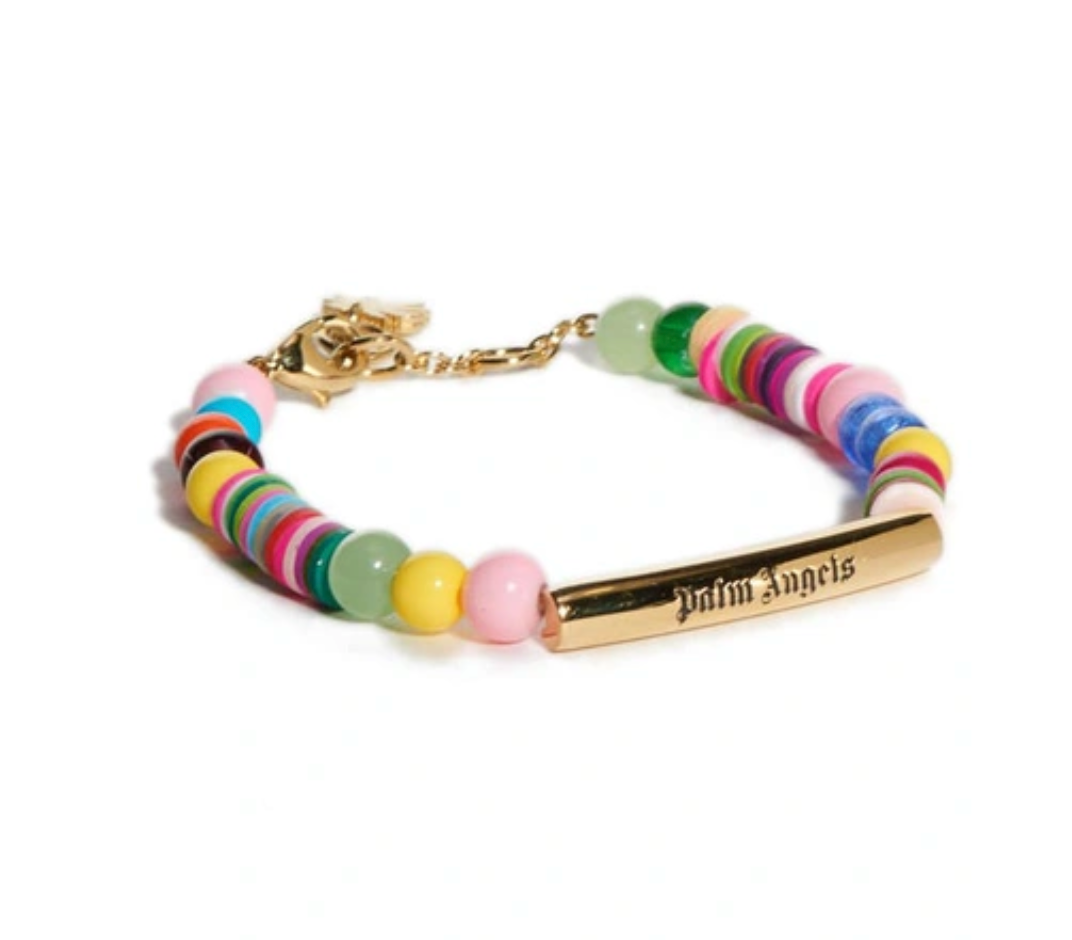 Palm Angels Logo Bracelet  Multicolor Gold