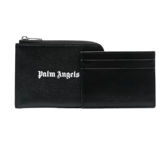 Palm Angels Logo Zipped Card Holder