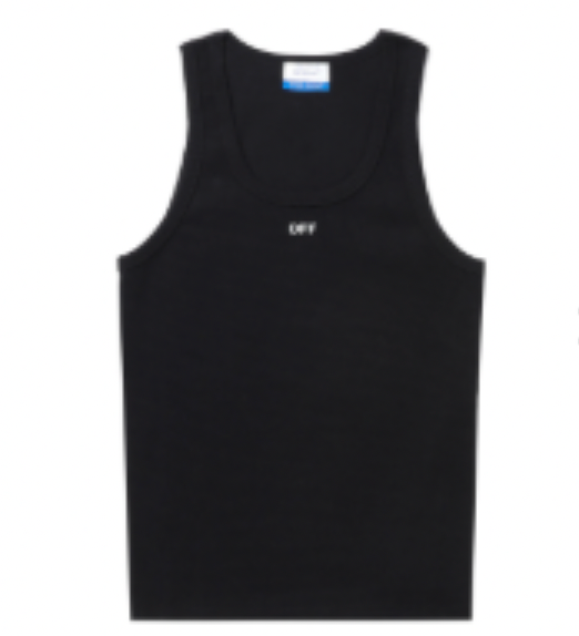 Off White Off Stamp Top Black