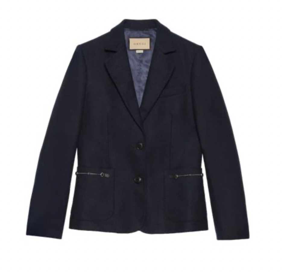 Gucci Horsebit Cashmere Blazer Jacket