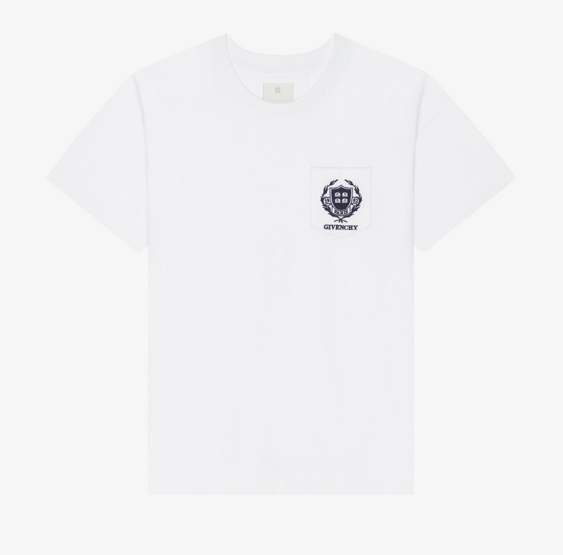 Givenchy Crest Logo Embroidery T-Shirt