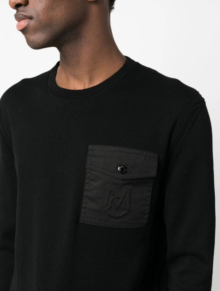 Moncler Embossed Logo Pocket Sweater