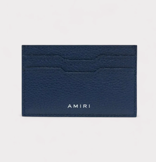 Amiri Logo Leather Card Holder
