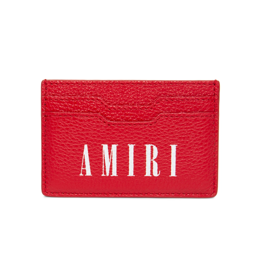 Amiri Logo Leather Card Holder